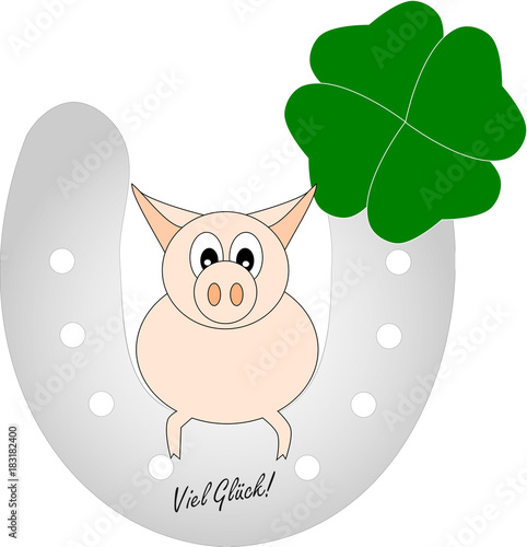 Glücksbringer "Viel Glück!"