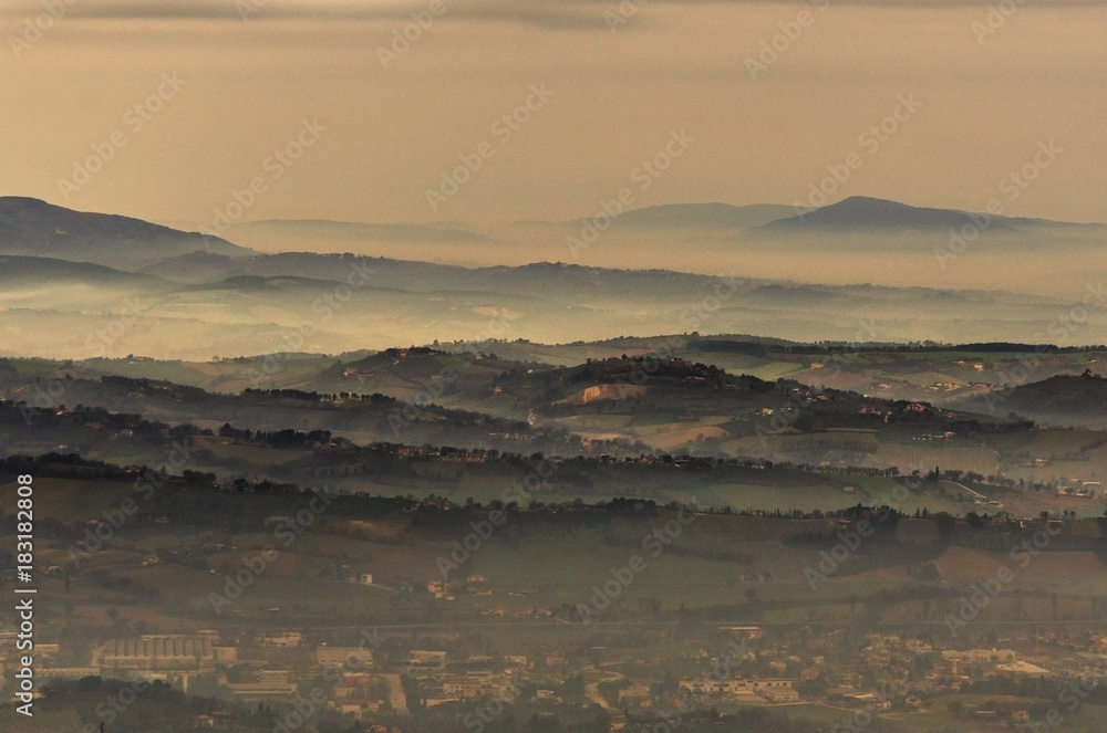 Fototapeta premium Il panorama dal monte