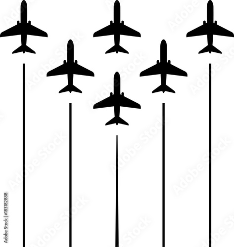 Airplane Flying Formation, Air Show Display, The Disciplined Flight