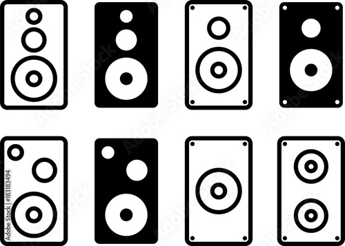Speaker Icon Collection Design