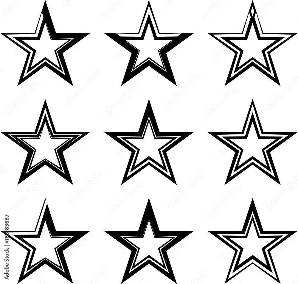Obraz premium Star Shape Icon Design