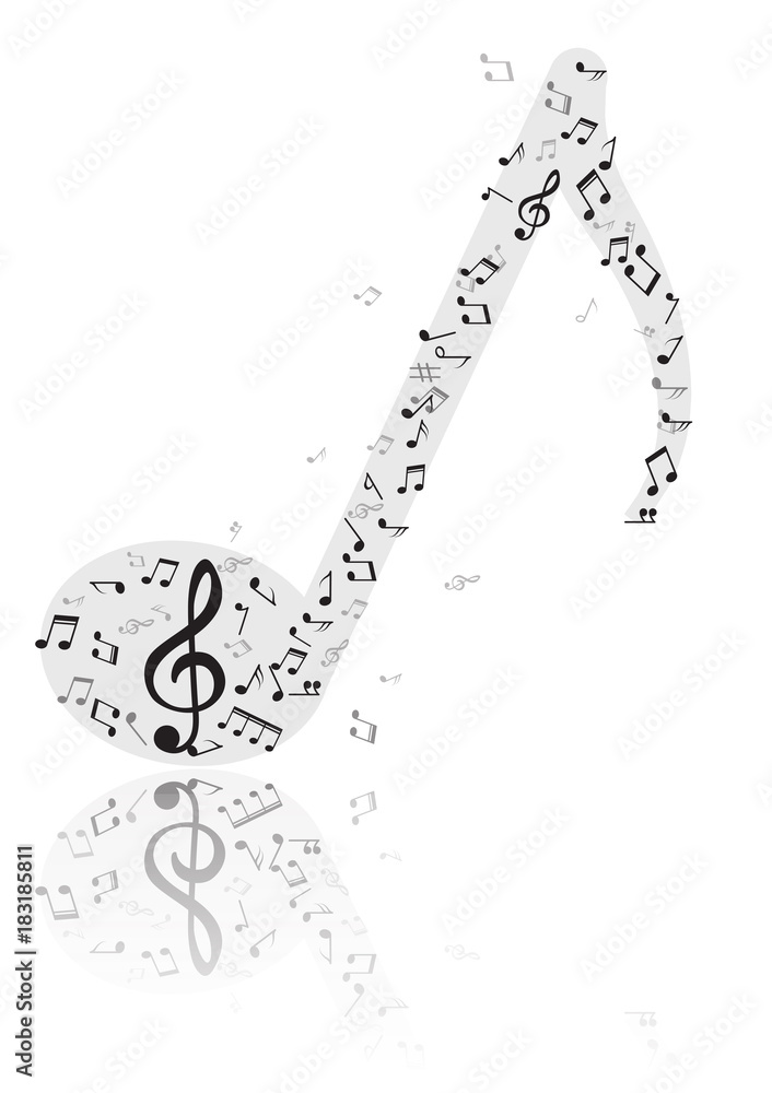 Abstract Background Music notes. Vector Illustration Abstract Background Music notes. Vector Illustration