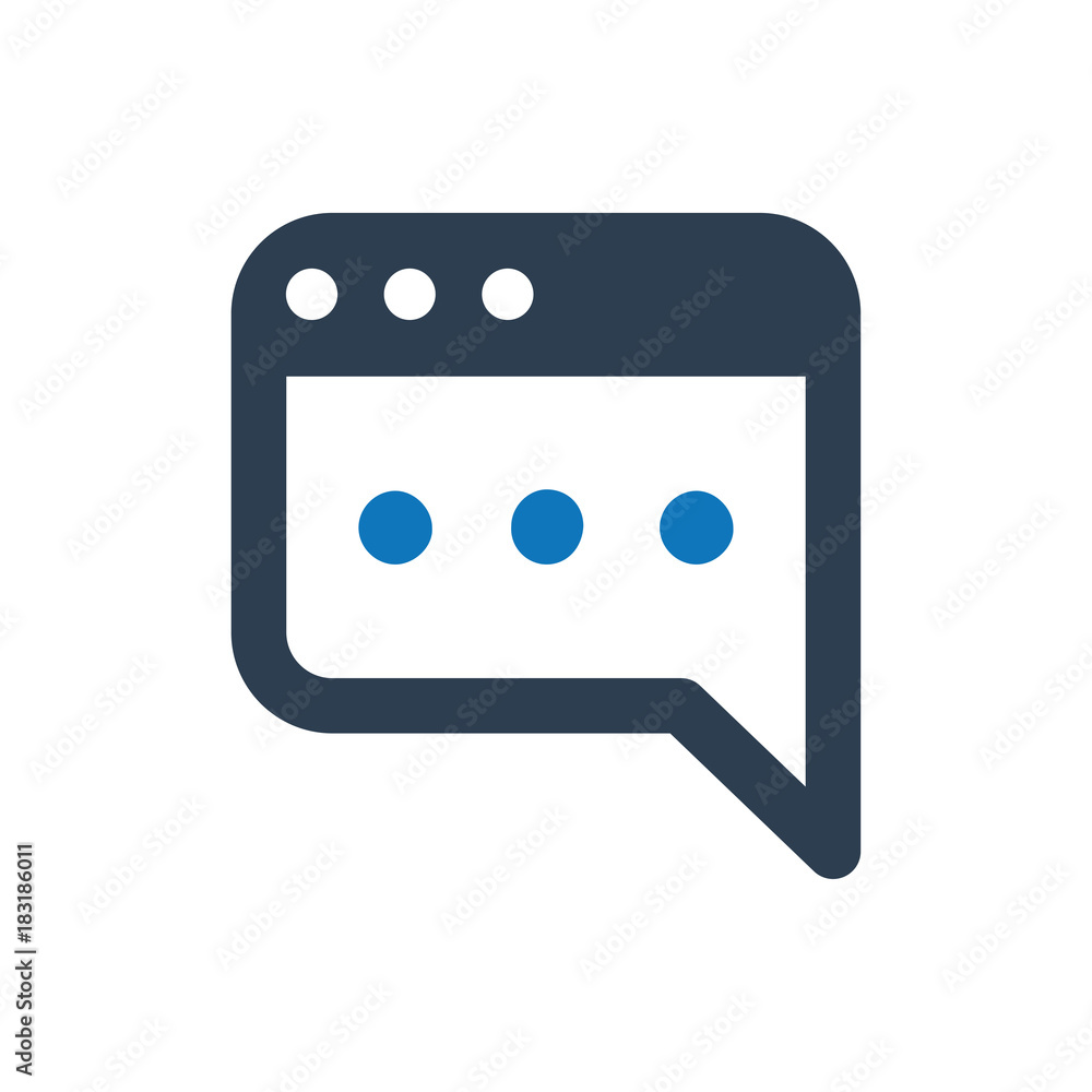 Fototapeta premium Blog Post Icon