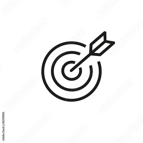 Target with arrow icon