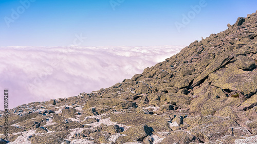Rime Ice And Clouds