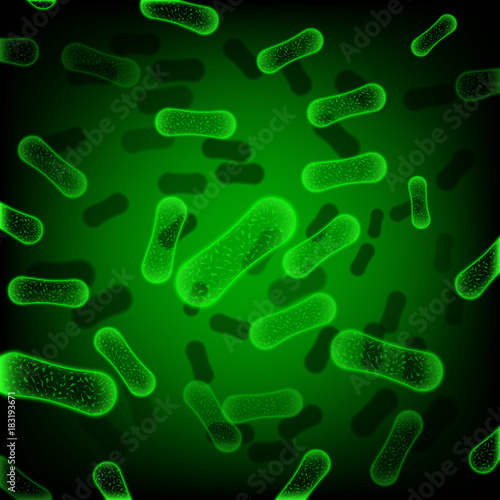 Green rod-shaped bacteria