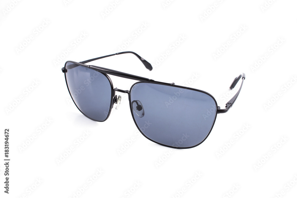 beautiful luxury Black sunglasses isolated on white background beautiful luxury Black sunglasses isolated on white background