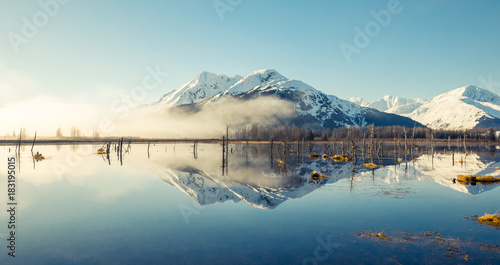 Mirror Lake Anchorage Alaska photo