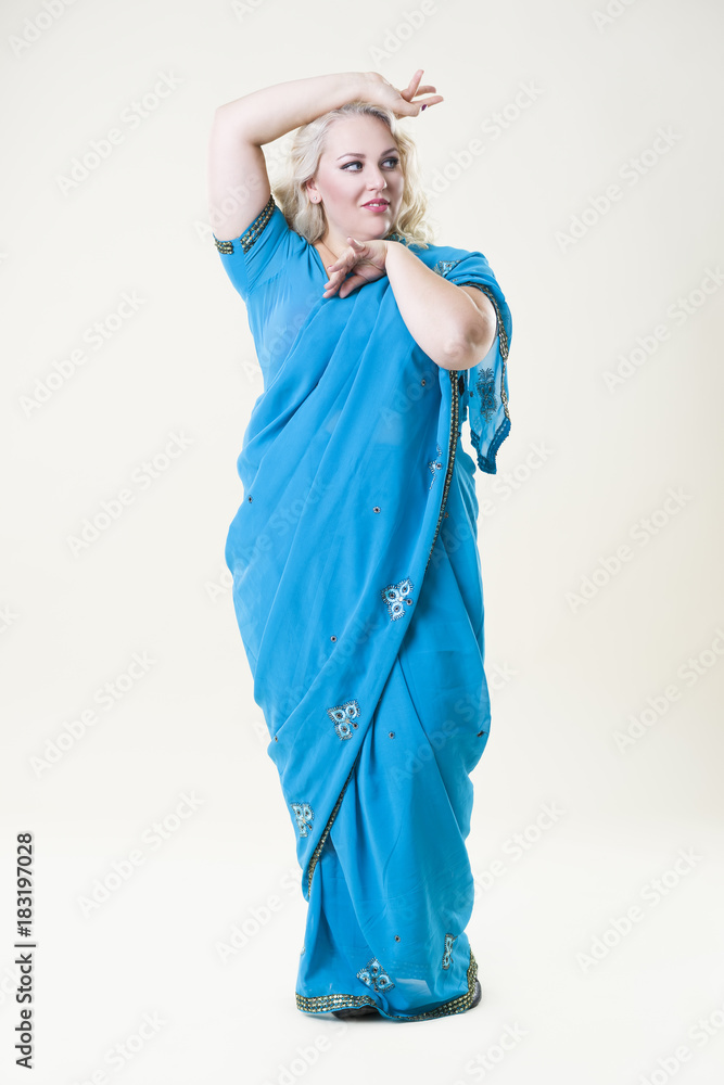 Saree for fat clearance ladies