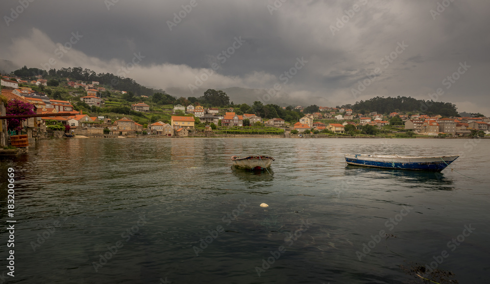 Fisherman's village of Combarro Galicia. Spain
