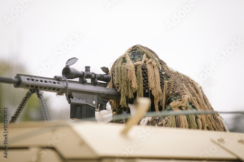 Romanian army sniper