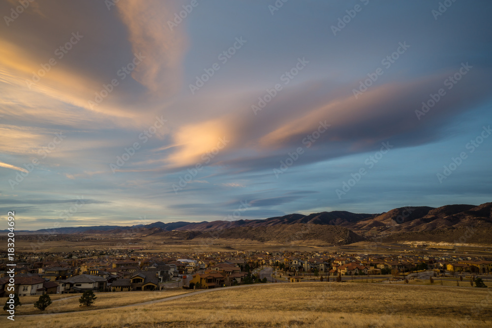Sunrise in Lakewood, Colorado