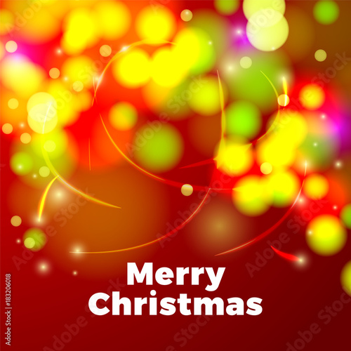 Vector bright christmas background.