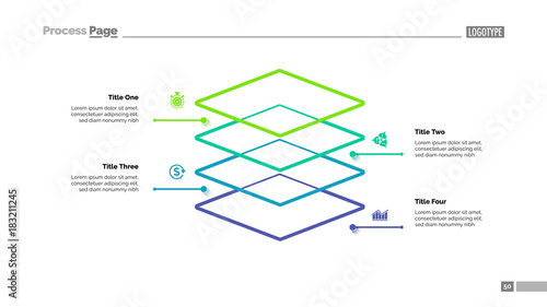 Level Diagram with Four Elements Template