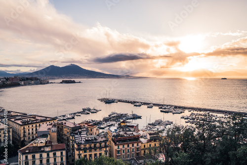 Dramatic sunrise in Naples on an Early December Morning