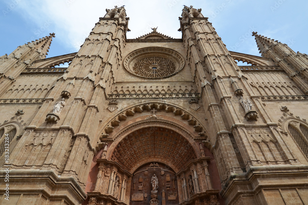 Wide angle of the Cathedral of Santa Maria of Palma
