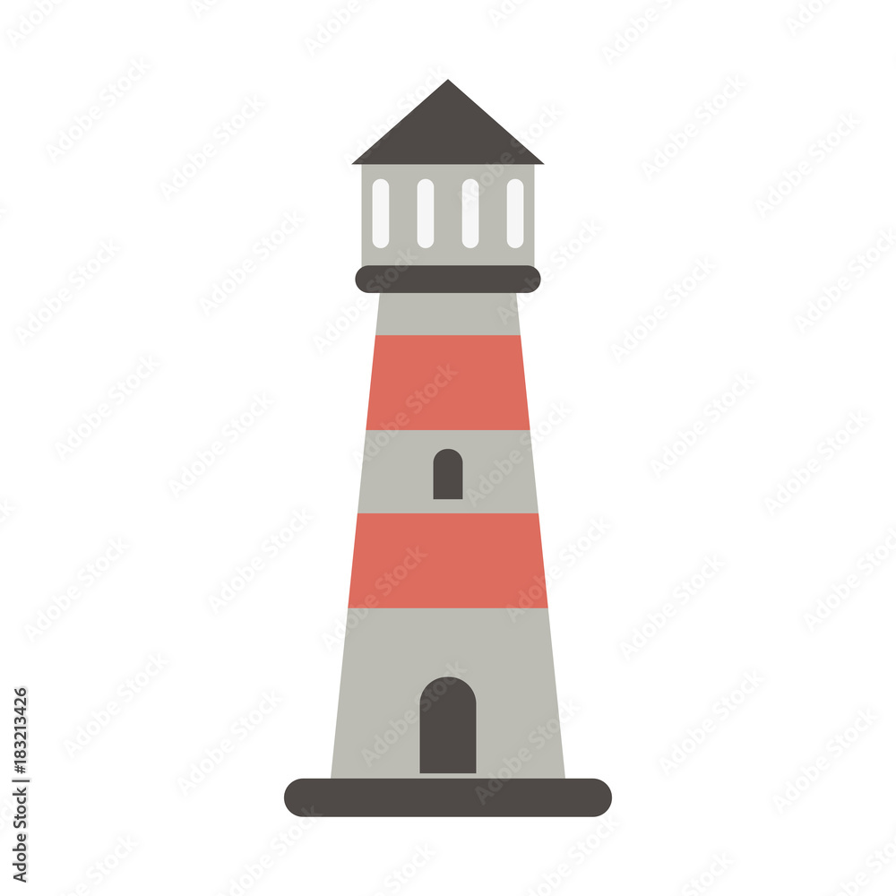 Lighthouse navigation symbol icon vector illustration graphic design Lighthouse navigation symbol icon vector illustration graphic design