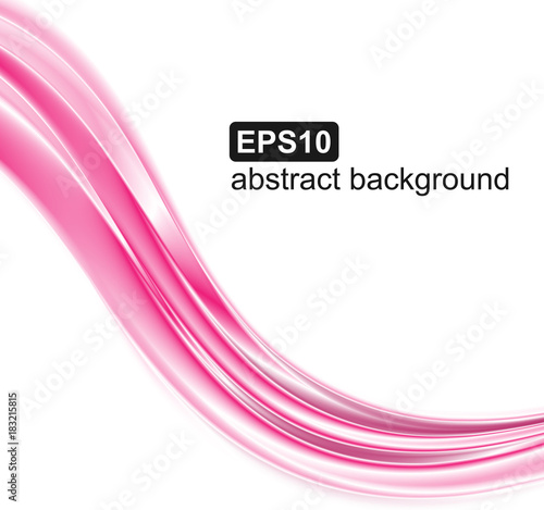 Vector abstract pink waves background.