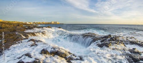 Bufadero de la Garita     a Unique Water Vortex  Bufadero de la Garita  Telde  Gran Canaria  Spain..