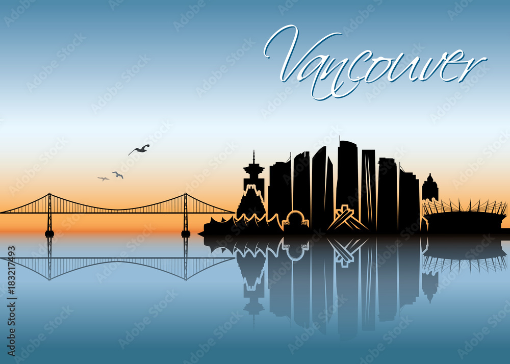 Obraz premium Vancouver skyline - Canada