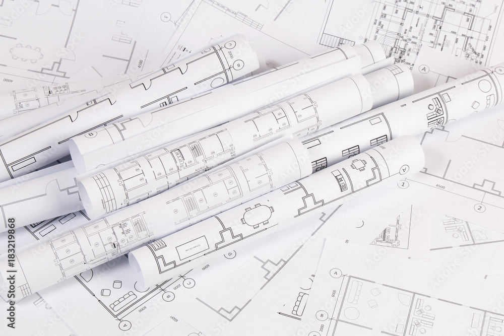 Architectural plan. Engineering house drawings and blueprints. Architectural plan. Engineering house drawings and blueprints.
