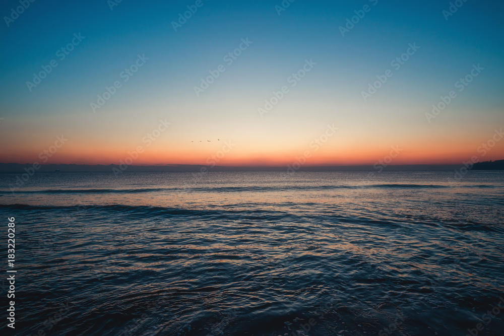 Beautiful sunrise over the sea Beautiful sunrise over the sea