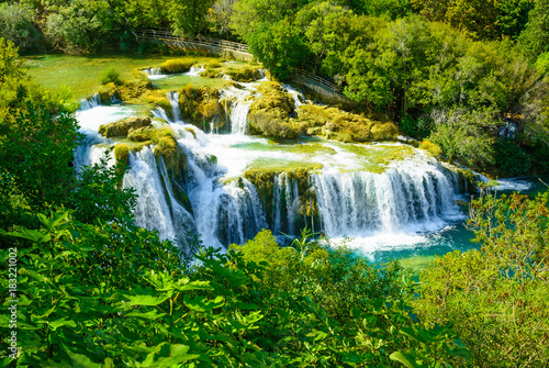 Waterfalls Krka  National Park in Croatia