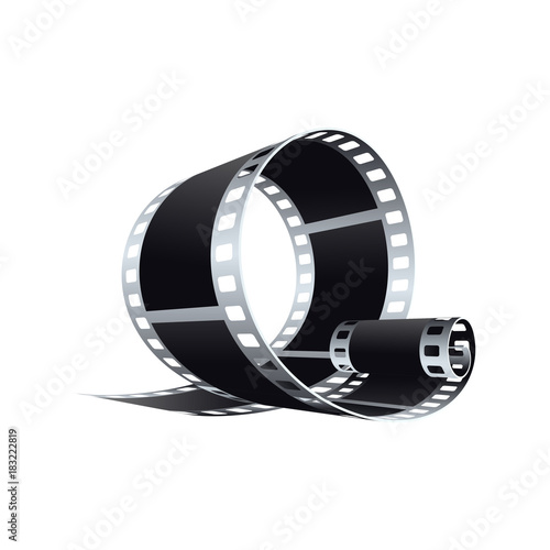 movie film reel cinematography concept. EPS10 Vector Illustration.