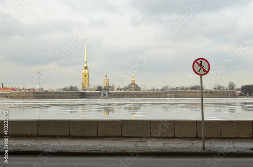 Embankment of the river Neva.