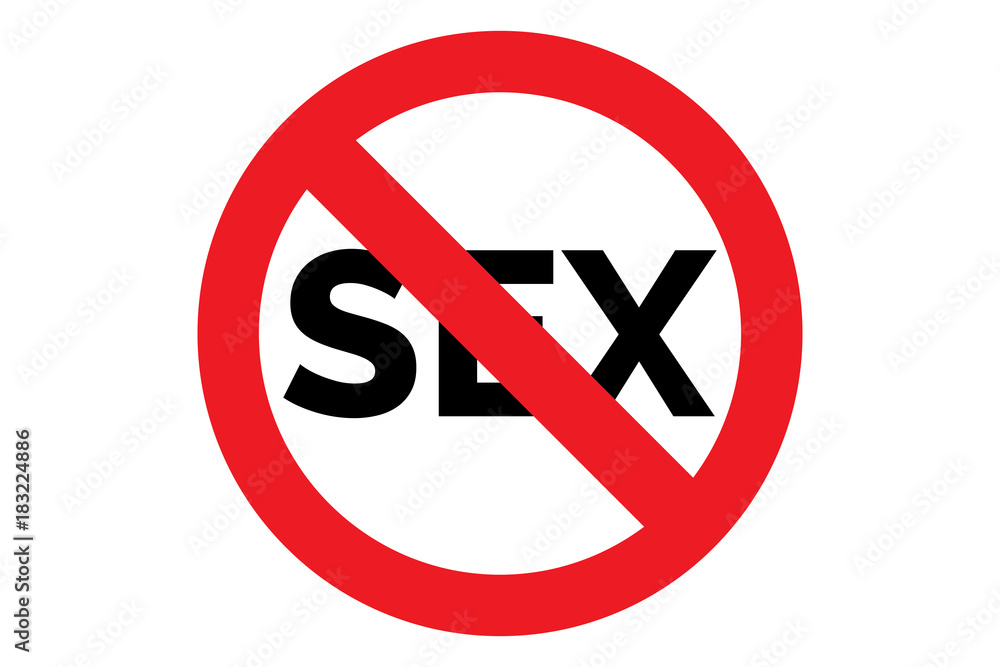 Obraz premium No sex sign