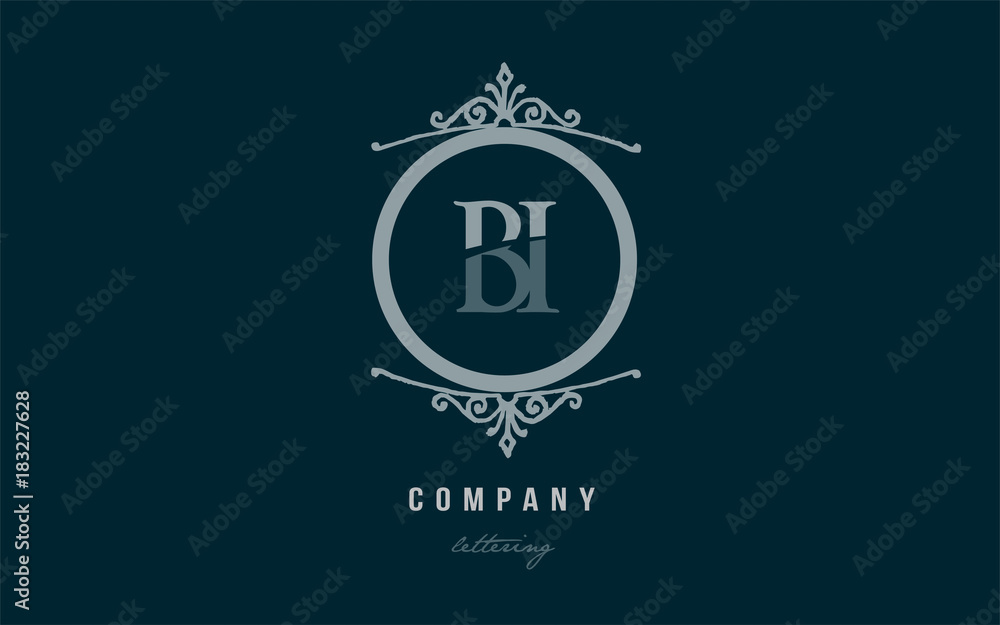 bi b i blue decorative monogram alphabet letter logo combination icon design bi b i blue decorative monogram alphabet letter logo combination icon design