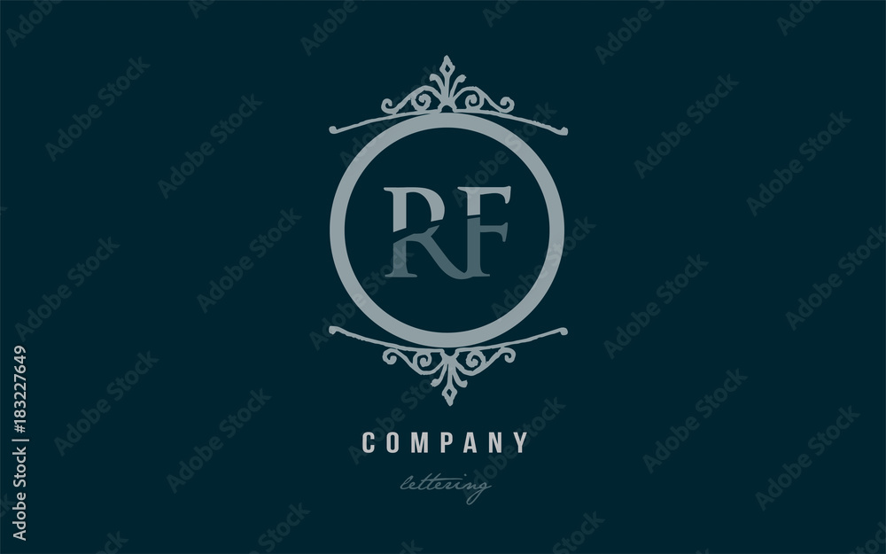 rf r f blue decorative monogram alphabet letter logo combination icon design rf r f blue decorative monogram alphabet letter logo combination icon design