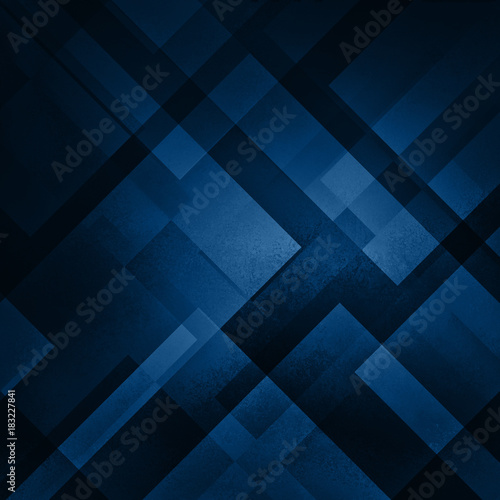 abstract blue background in dark navy blue colors with layers of white diamond and triangle shapes in transparent design