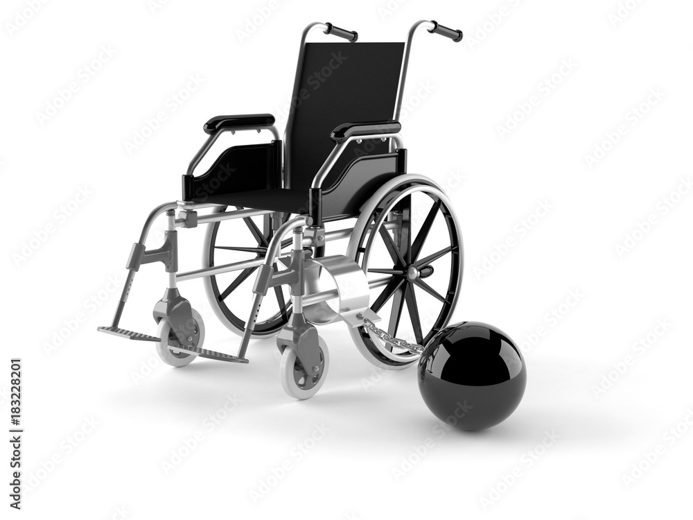 Wheelchair with chain