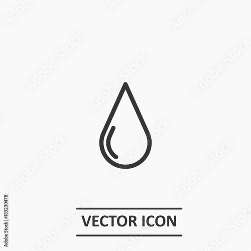 Outline drop  icon illustration vector symbol