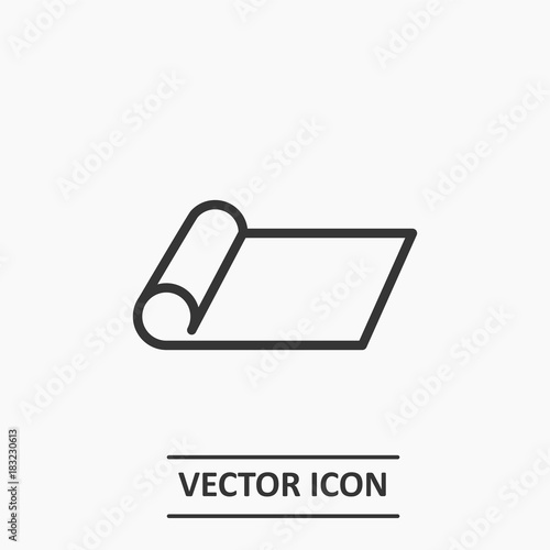 Outline mat  icon illustration vector symbol