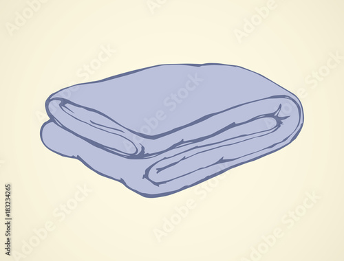 Blanket. Vector drawing