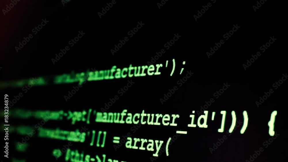 Side View Of The Process Of Programming Of Internet Website And Stream Side View Of The Process Of Programming Of Internet Website And Stream