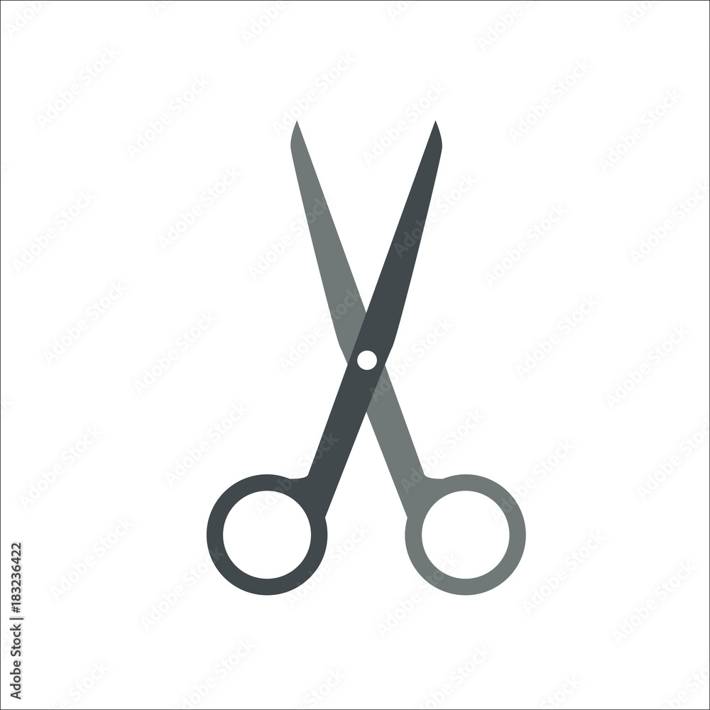 Scissors icon. Vector illustration Scissors icon. Vector illustration