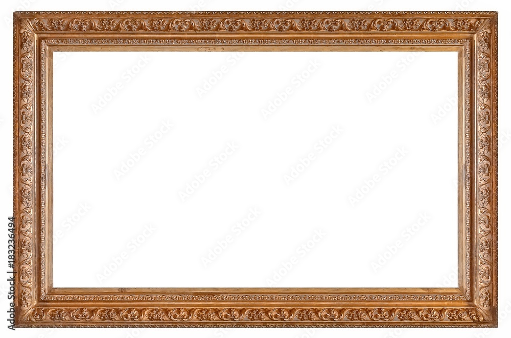 Golden frame for paintings, mirrors or photos Golden frame for paintings, mirrors or photos