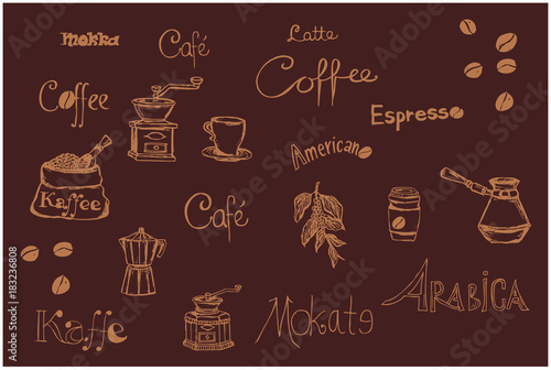 Kawa - deseń © katarzyna