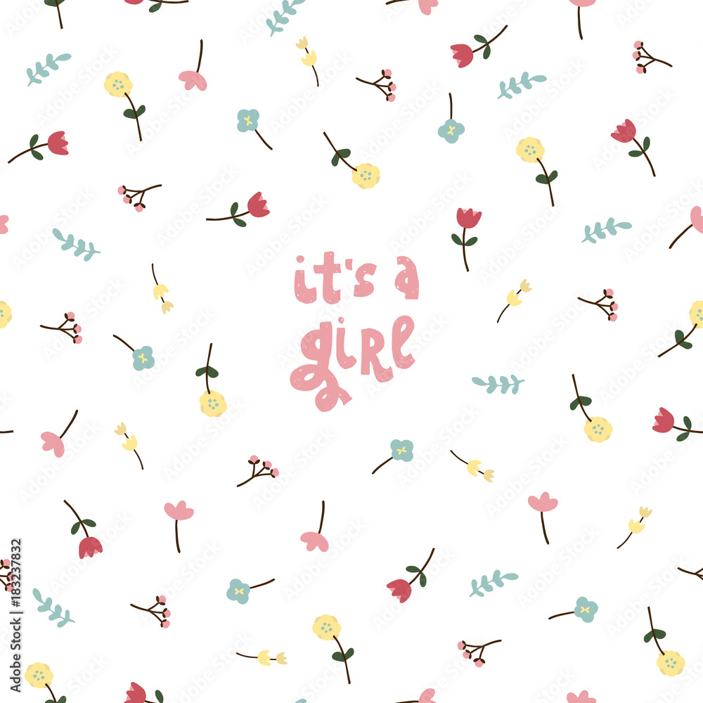 creative vector flower baby shower illustration creative vector flower baby shower illustration