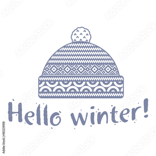 Winter cap illustrations