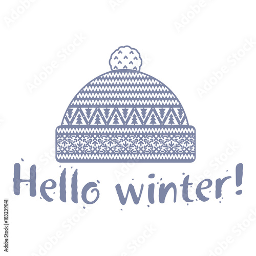 Winter cap illustrations