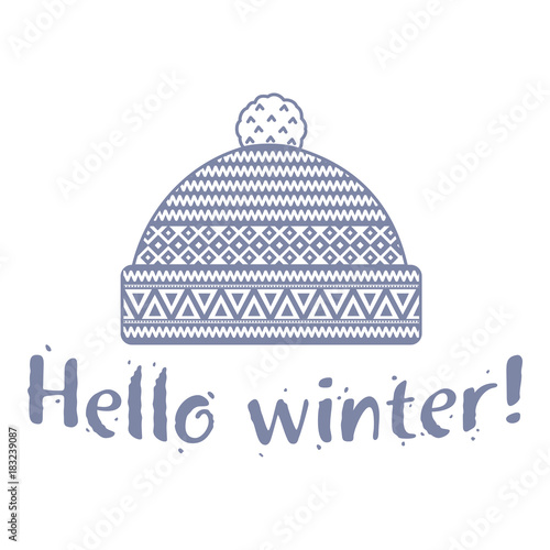 Winter cap illustrations