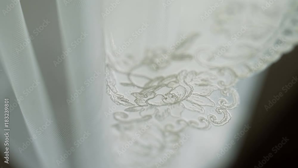 Wedding veil detail Wedding veil detail