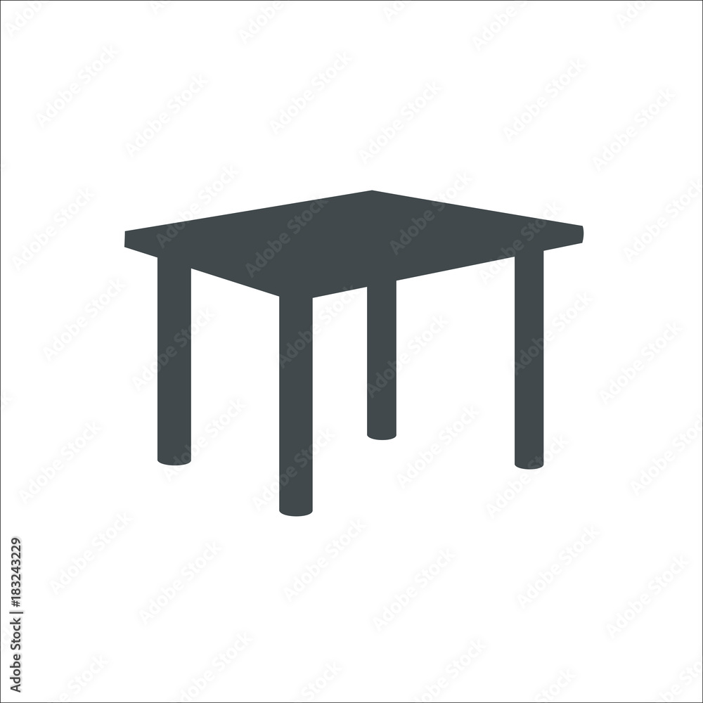 Table icon. illustration Table icon. illustration