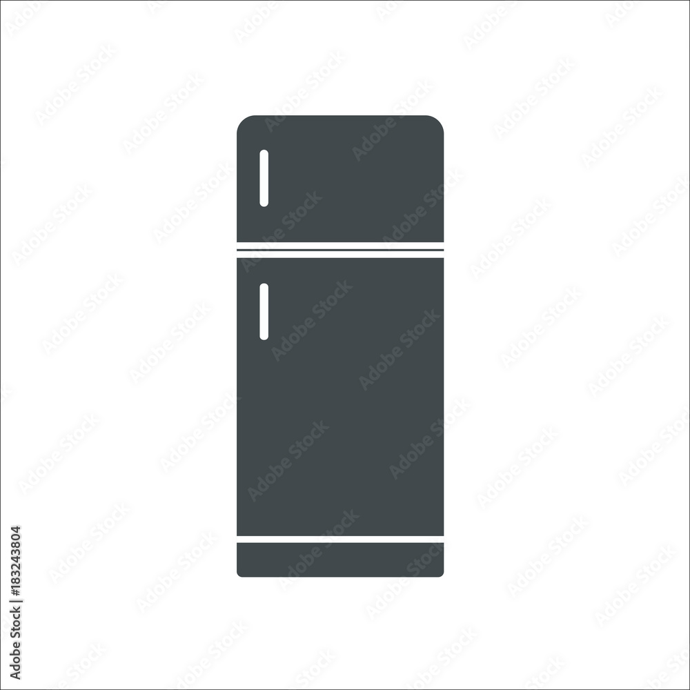 Fridge icon. illustration Fridge icon. illustration