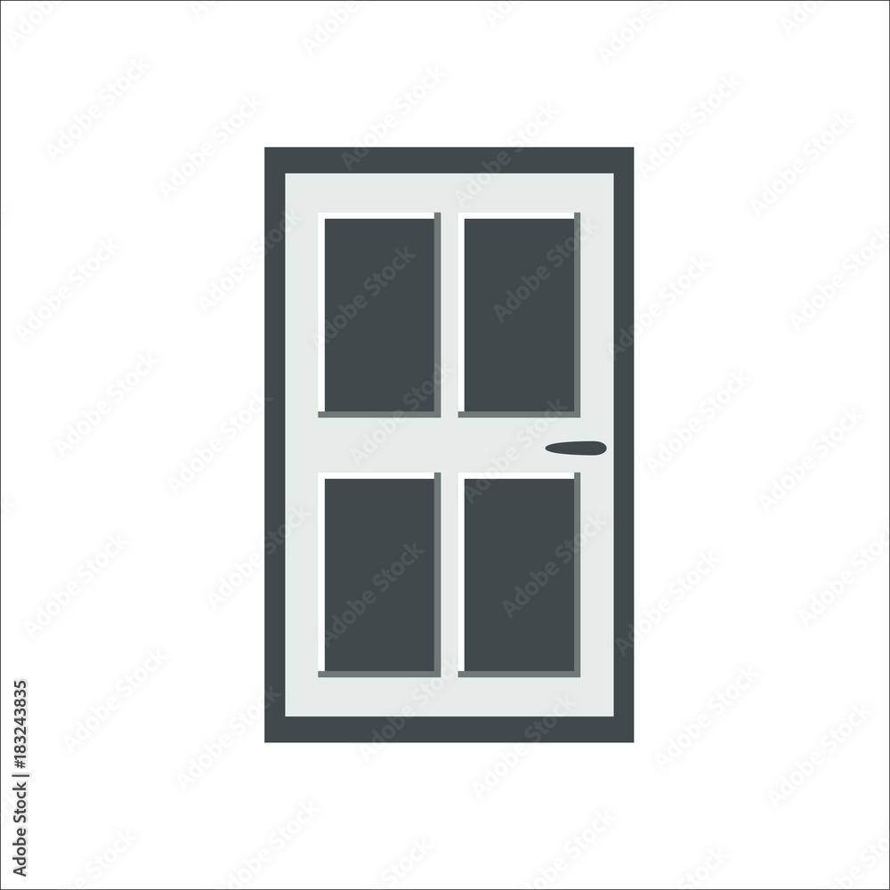 Door icon. illustration Door icon. illustration