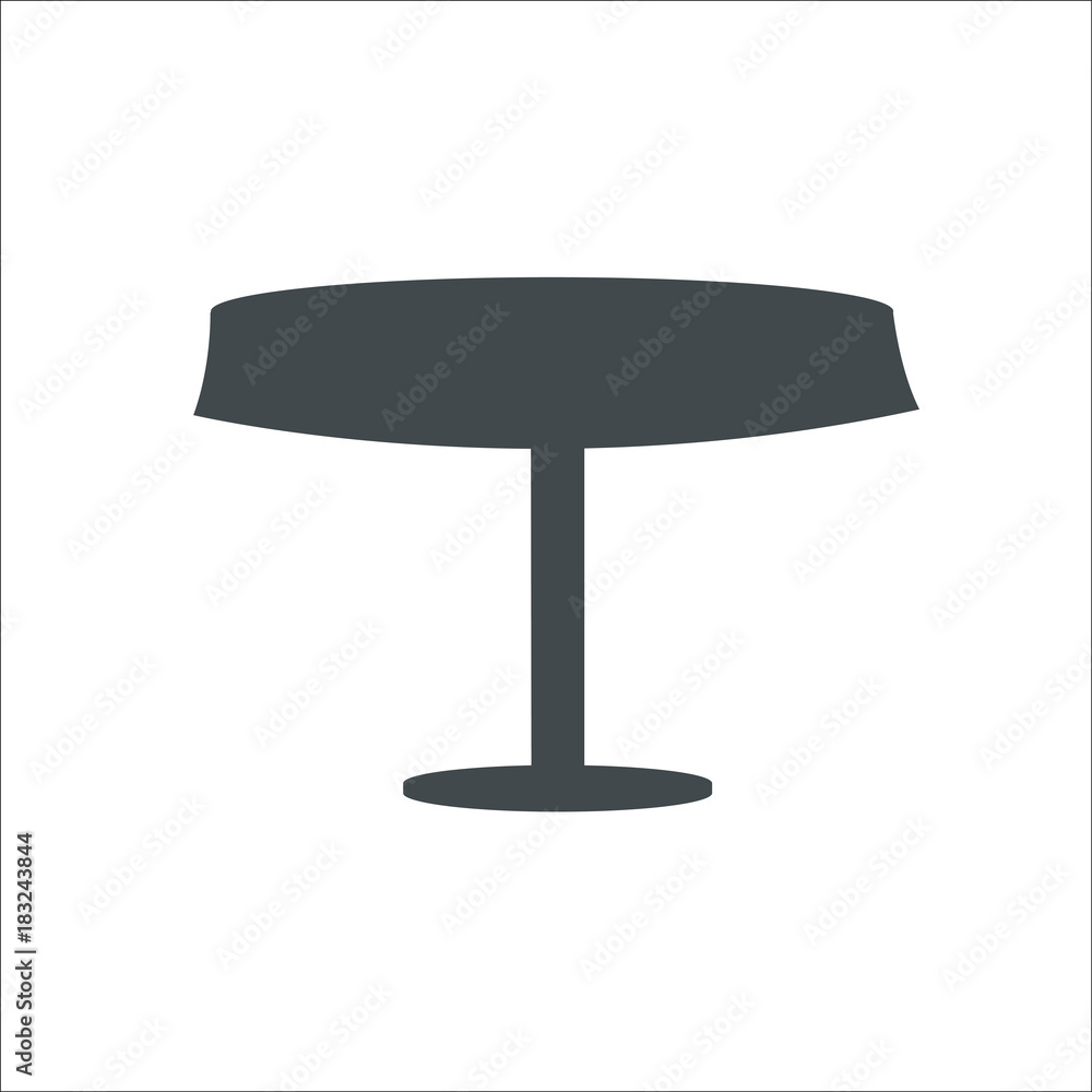 Table icon. illustration Table icon. illustration